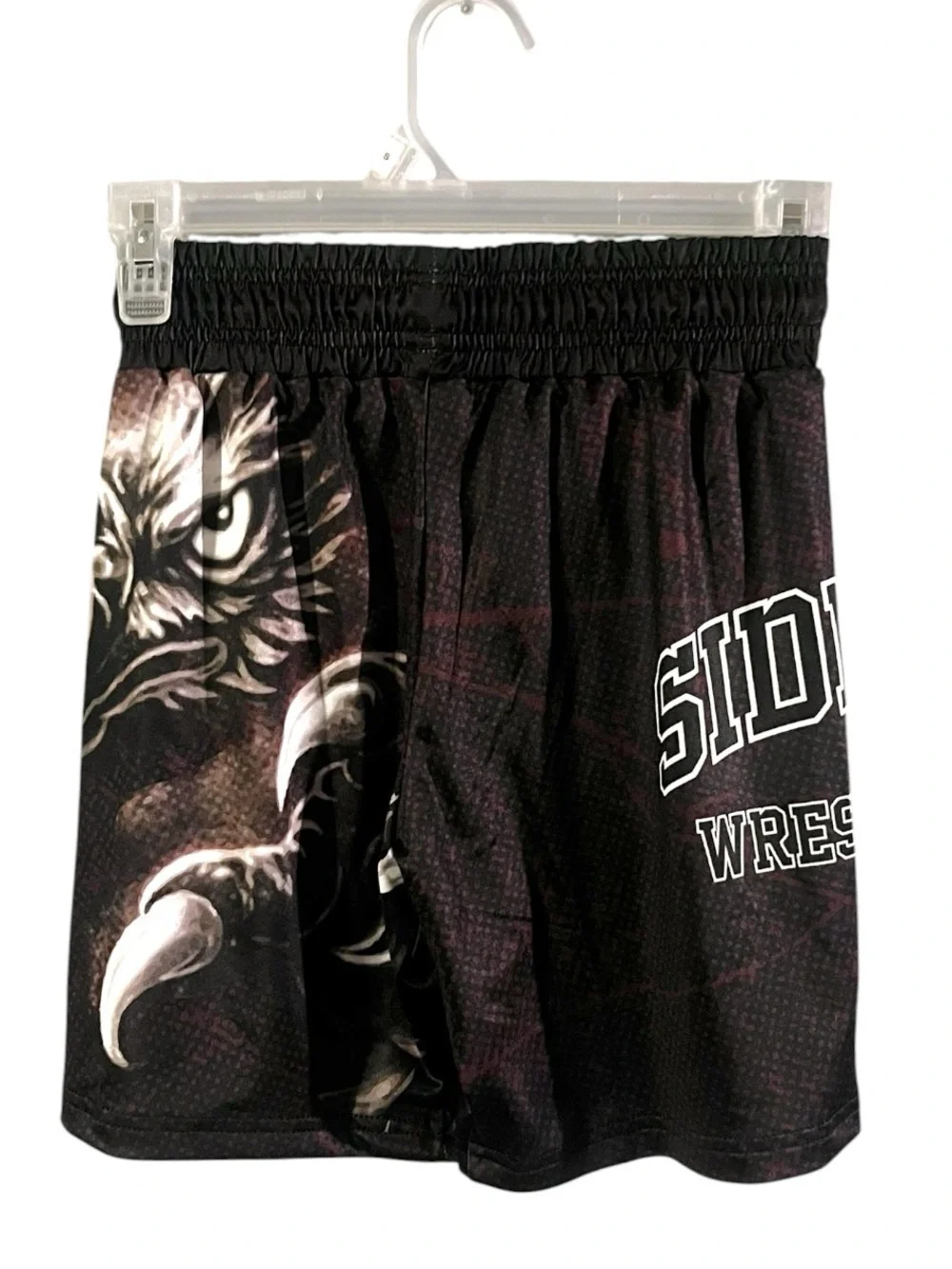 NWT Takedown Kids Black Graphic Wrestling Shorts